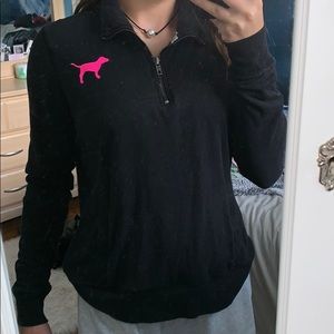 PINK victoria’s secret quarter zip